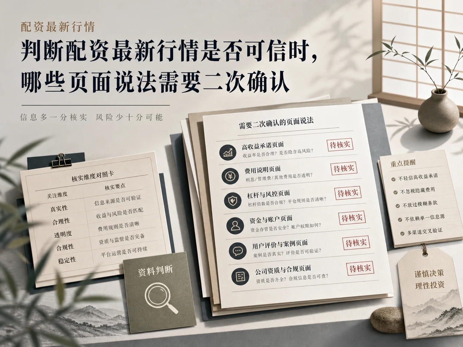 判断配资最新行情是否可信时，哪些页面说法需要二次确认缩略图