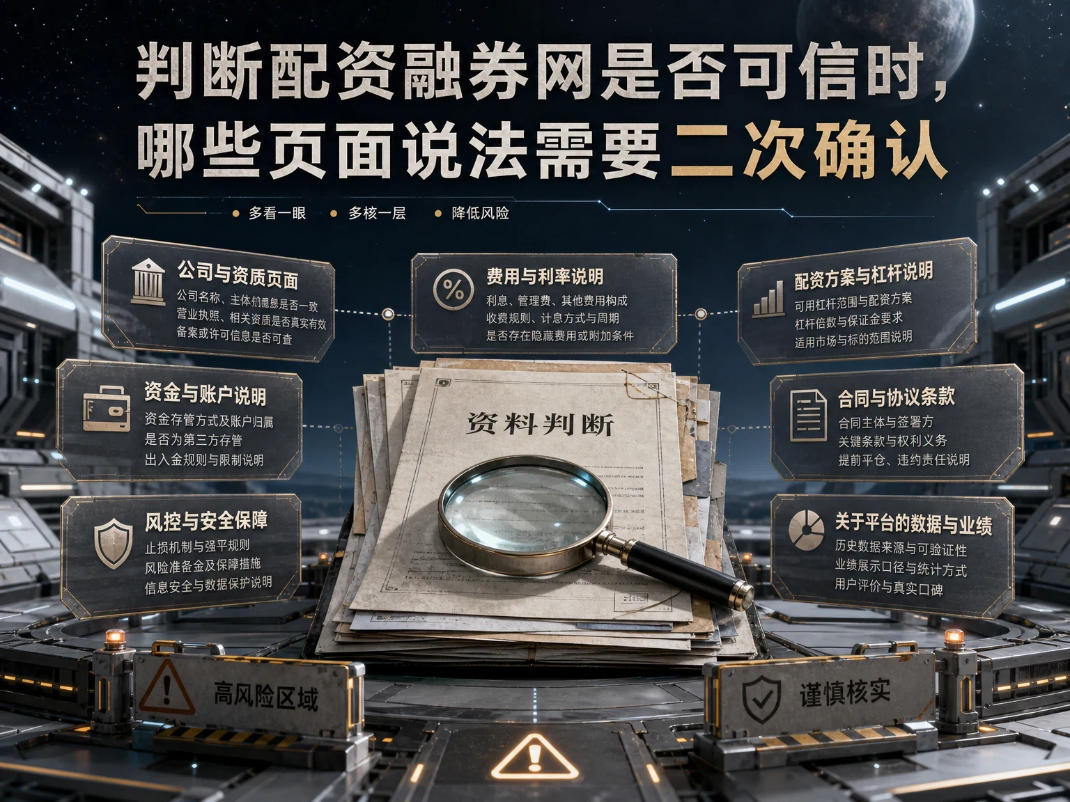 判断配资融券网是否可信时,哪些页面说法需要二次确认 插图