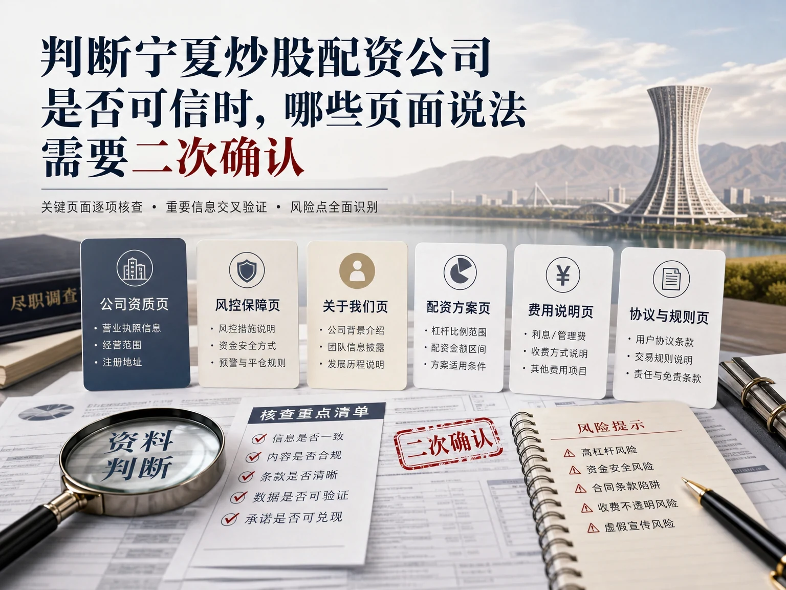 判断宁夏炒股配资公司是否可信时,哪些页面说法需要二次确认 插图